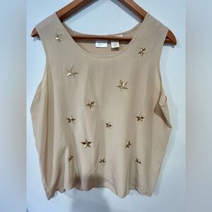 Apart 100% silk Star Sleeveless top